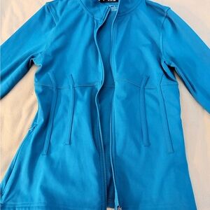 Vibrant Blue Zip-Up Jacket